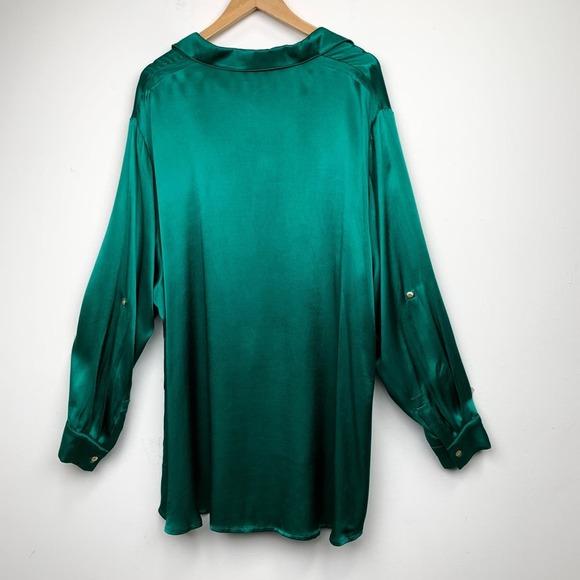 NWT Chloe Kristyn Blouse Green Size 2X - Picture 3 of 10